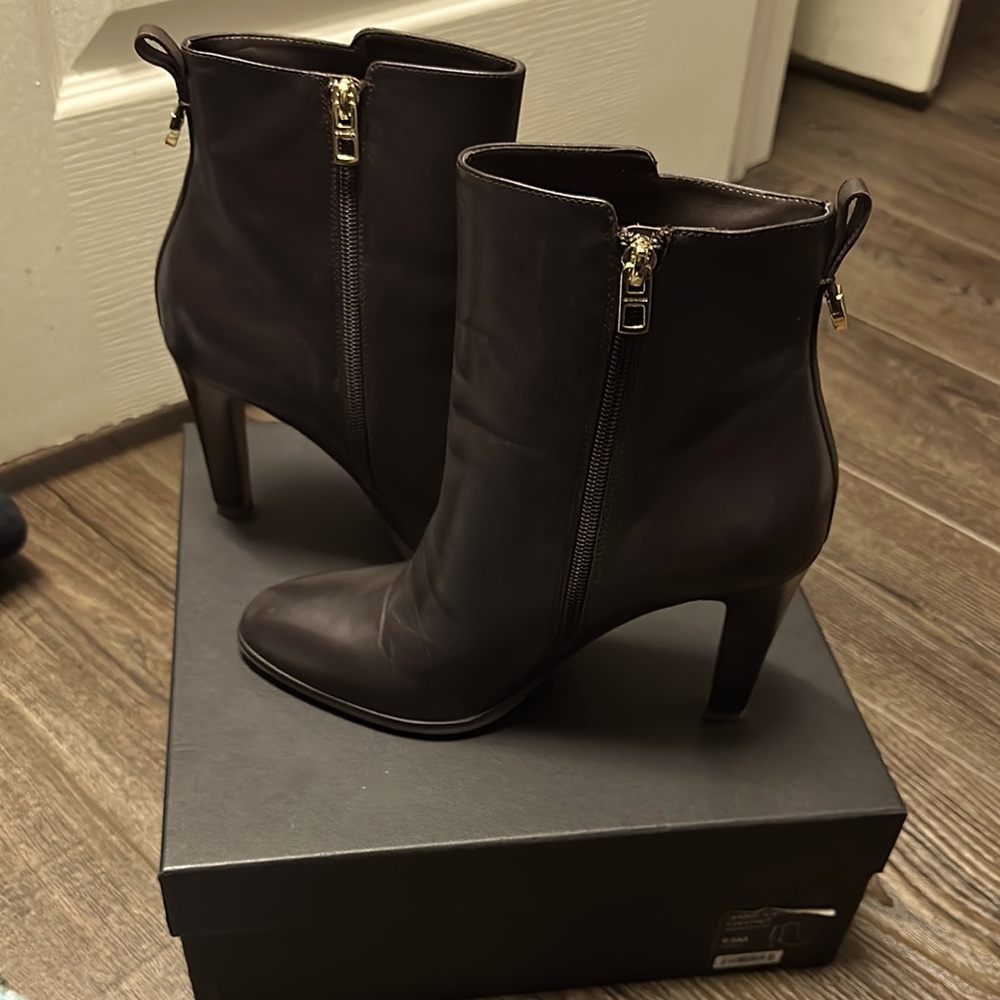 Coach espresso Ankle Boots